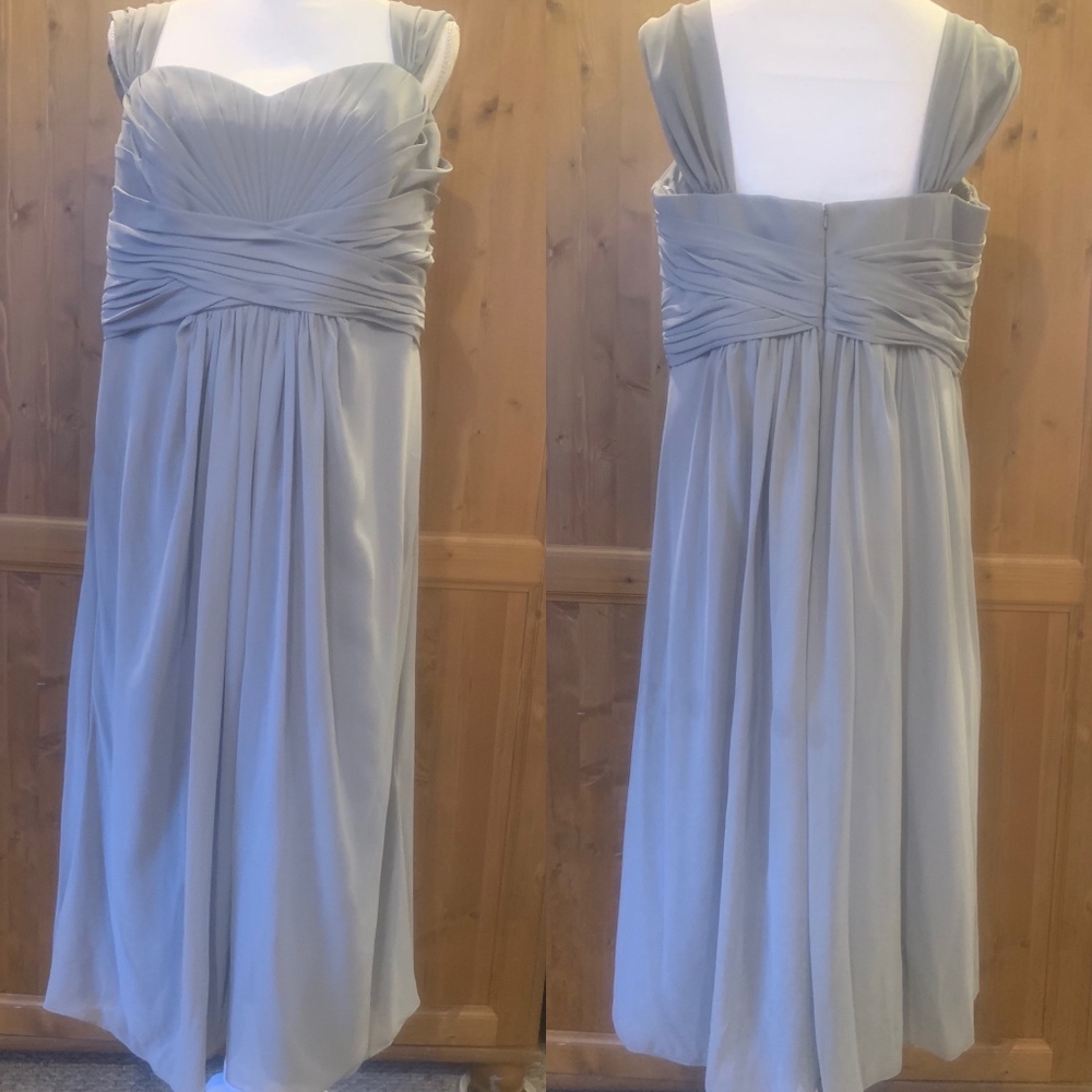 Formal cocktail dress dusty grey size 16